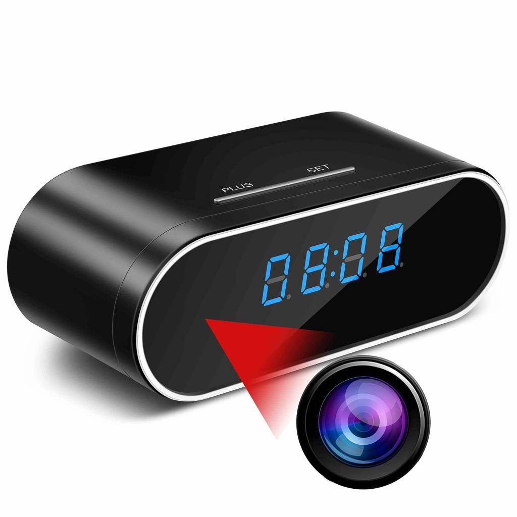 Surveillance Cameras 1080P HD WIFI IP IR Clock Spy Camera for sale in